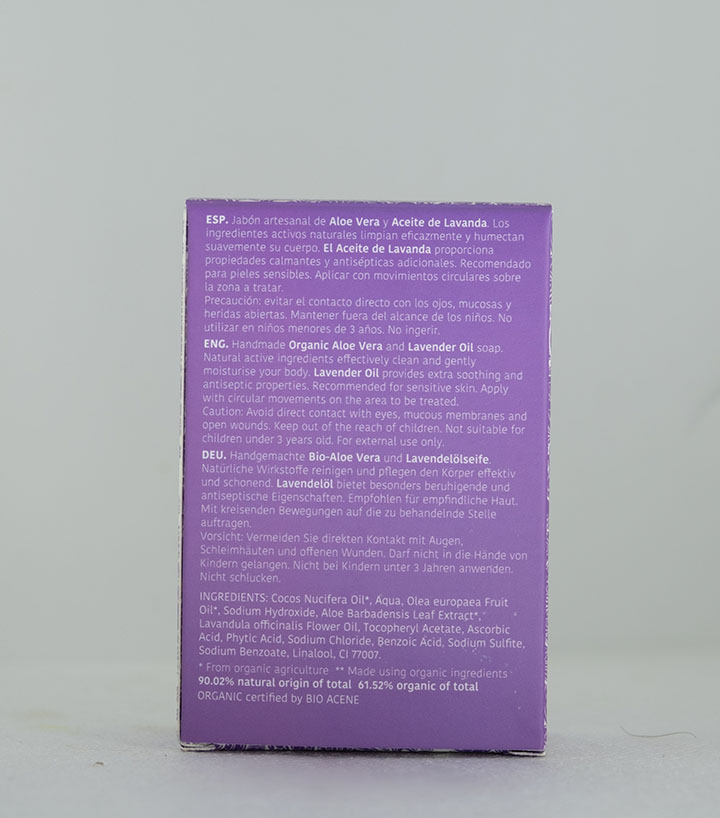 JABÓN BIO ALOE VERA + LAVANDA - Imagen 10