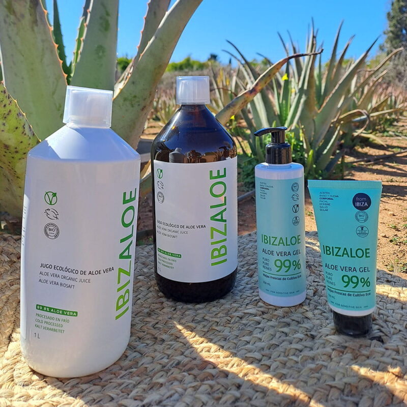 conjunto productos aloe vera