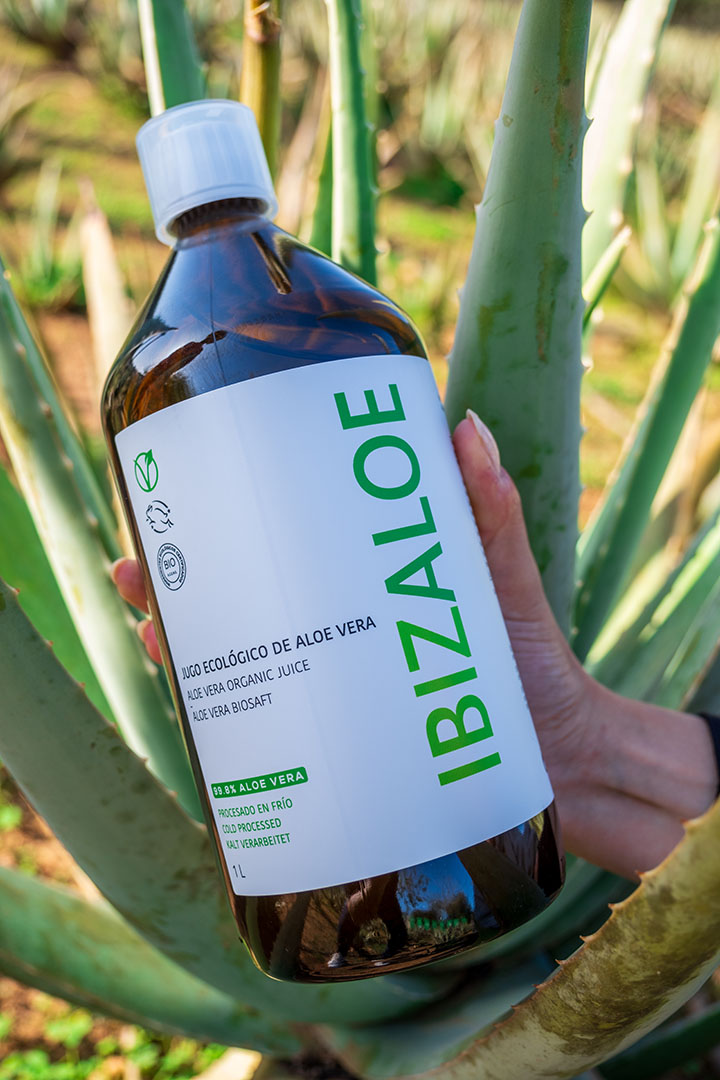 Jugo Ecológico Aloe Vera 99,98 % 1 Litro. Cristal - Imagen 2