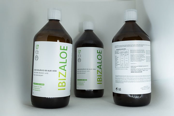 Jugo Ecológico Aloe Vera 99,98 % 1 Litro. Cristal - Imagen 4