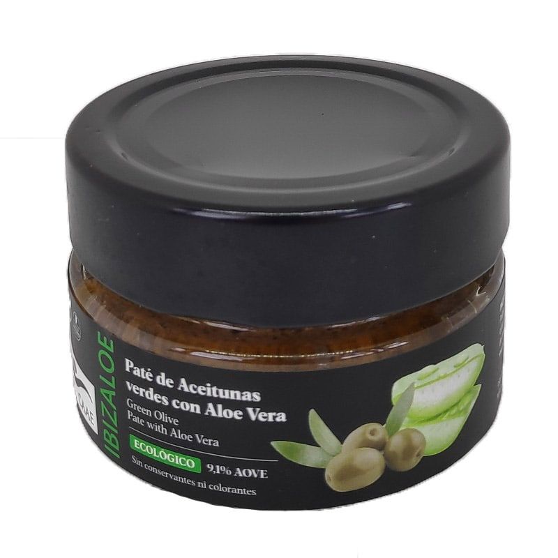 Pate of green olives and organic Aloe vera